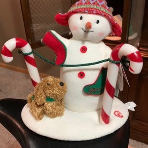 2017 Hallmark stockings hung with Care singing snowman